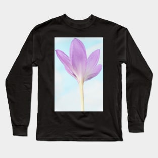 Colchicum  &amp;#39;The Giant&amp;#39;  Autumn crocus  Naked ladies Long Sleeve T-Shirt